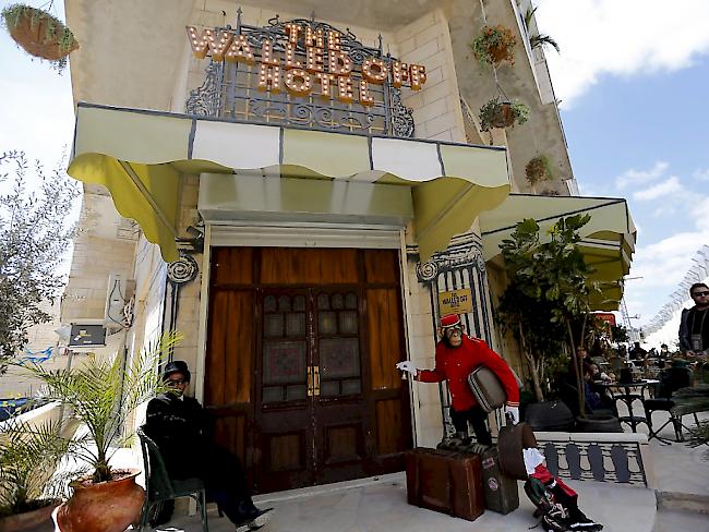 Banksys Hotel in Bethlehem ist auf drei Monate ausgebucht. (Archivbild)