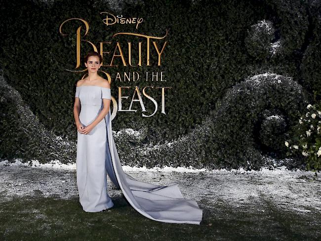 Emma Watson als die schöne Belle in "Beauty and the Beast" lockte die amerikanischen Zuschauer auch am zweiten Wochenende in Massen an. (Archivbild)