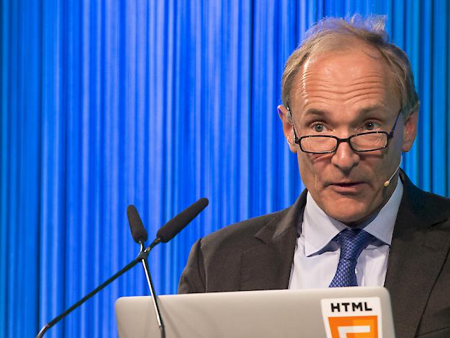 Sir Timothy John "Tim" Berners-Lee erhält am 2. Mai 2017 den zweiten Axel Springer Award. Er gilt als Erfinder des World Wide Web. (Archiv)