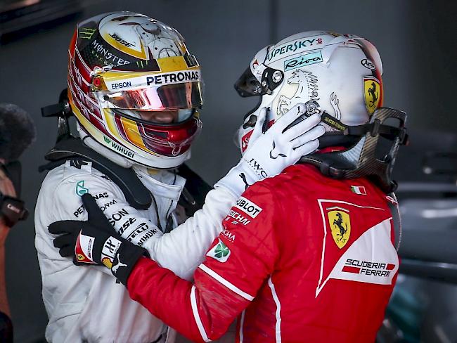 Lewis Hamilton und Sebastian Vettel dürften sich in dieser Saison noch mehrere Duelle liefern