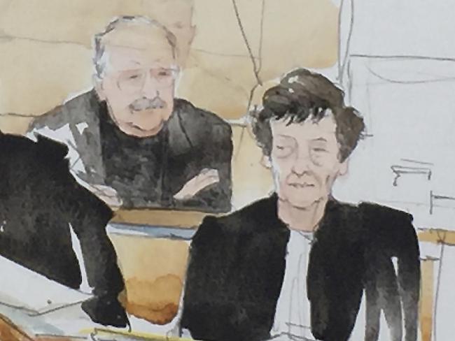 Der international bekannte Terrorist Carlos ist in Frankreich zu lebenslanger Haft verurteilt worden. Auf der Gerichtszeichnung sieht man den Verurteilten (links) mit seiner Anwältin.