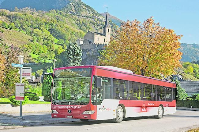 Ab Dezember 2017 verbinden die Busse von Region­­Alps Raron mit St. German.