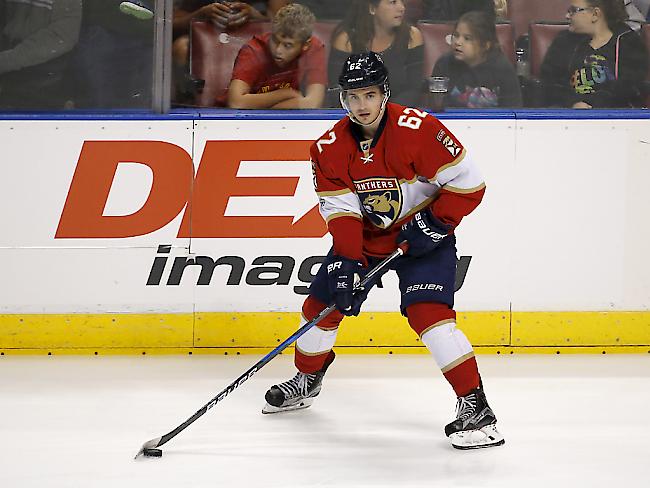 Drängte sich mit starken Leistungen in der NHL für das Schweizer Nationalteam auf: Denis Malgin von den Florida Panthers