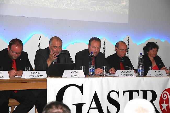 Der Vorstand von Gastrovalais tagte heute vor vielen Anwesenden im Natischer World Nature Forum. 