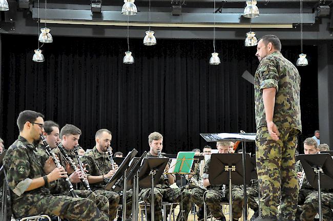 Nach zwei Tagen Proben steht für die «Swiss Army Central Band» in dieser Woche drei Konzerte an.