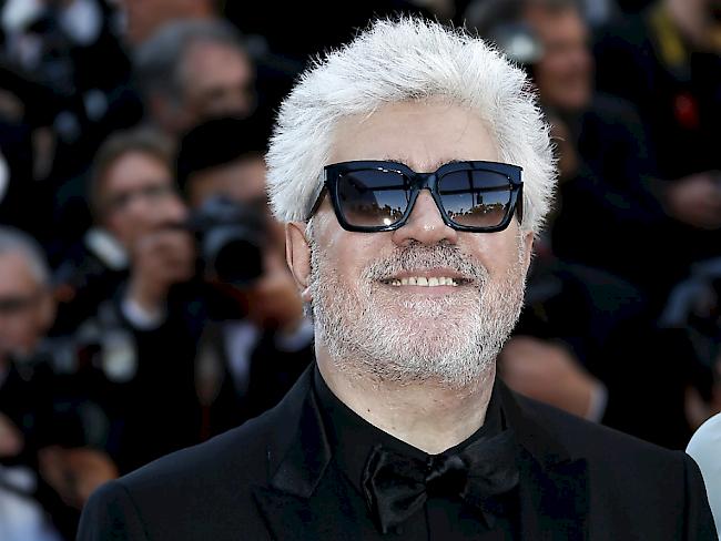 Diesjähriger Jury-Präsident des Cannes-Filmfestivals, Pedro Almodovar, bei seiner Ankunft zur Eröffnung des Filmreigens