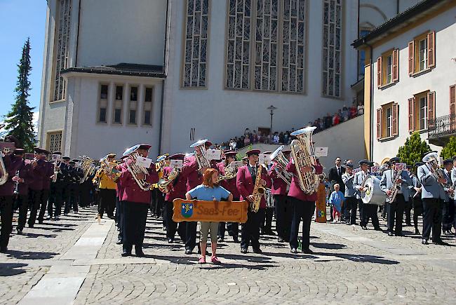 Eindrücke vom Bezirksmusikfest in Visp
