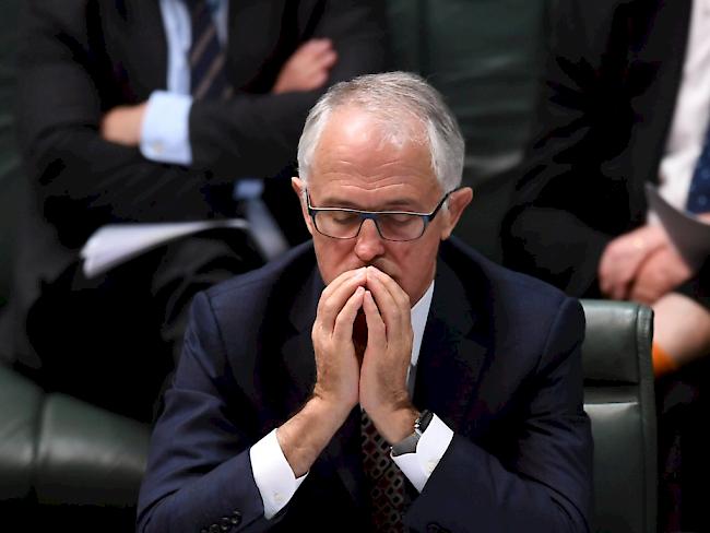 Nachdenklicher australischer Regierungschef Malcolm Turnbull: Er nannte den Anschlag in Manchester "besonders niederträchtig".