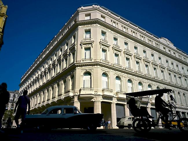 Blick auf das erste Fünf-Sterne-Hotel in  Kubas Hauptstadt Havanna. Die Nacht kostet zwischen 440 Dollar und knapp 2500 Dollar.