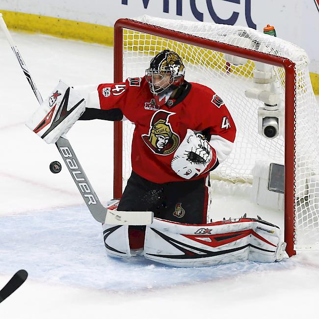Ottawas Goalie Craig Anderson wehrte beim 2:1-Heimsieg 44 Schüsse der Penguins ab