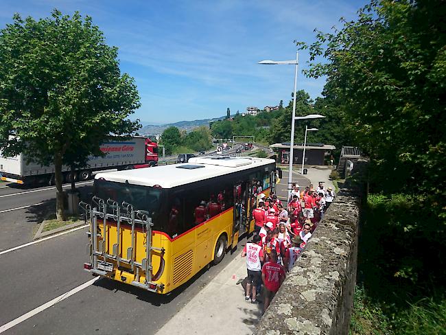 Tausende Fans des FC Sitten sind in diesen Stunden unterwegs nach Genf... 