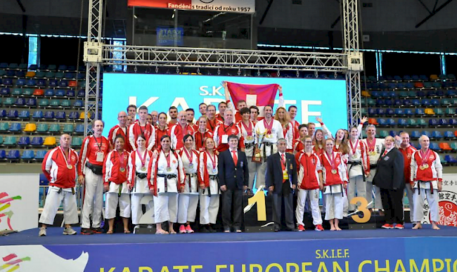 Die Walliser Athleten zeigten an den Europameisterschaften im Karate tolle Leistungen. 