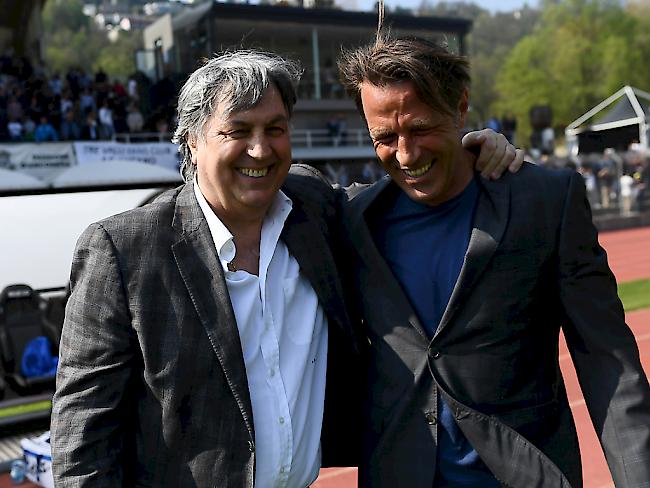 Luganos Erfolgsduo: Trainer Paolo Tramezzani (rechts) und Präsident Angelo Renzetti,