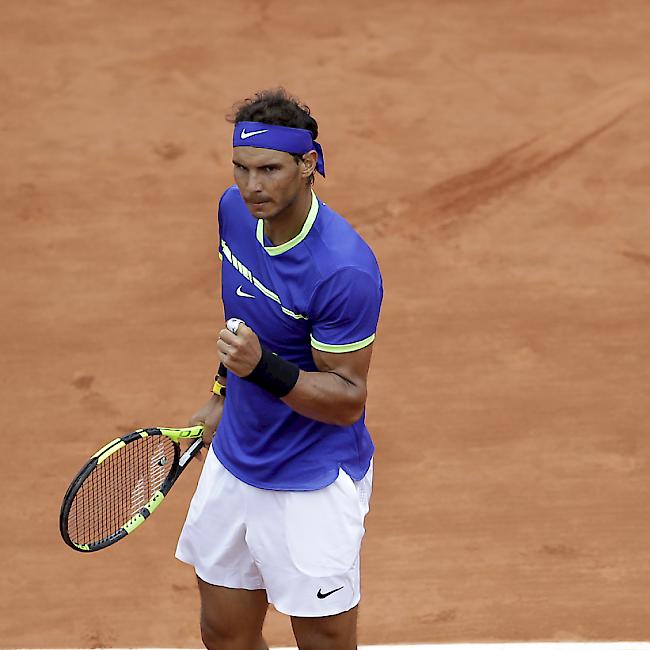 An alter Erfolgsstätte wieder sehr stark: Rafael Nadal startete überzeugend ins French Open.