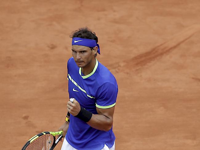 An alter Erfolgsstätte wieder sehr stark: Rafael Nadal startete überzeugend ins French Open.