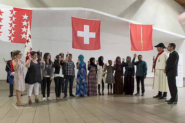 732 neue Walliser aus 44 verschiedenen Nationen sind am heutigen Dienstag vereidigt worden.