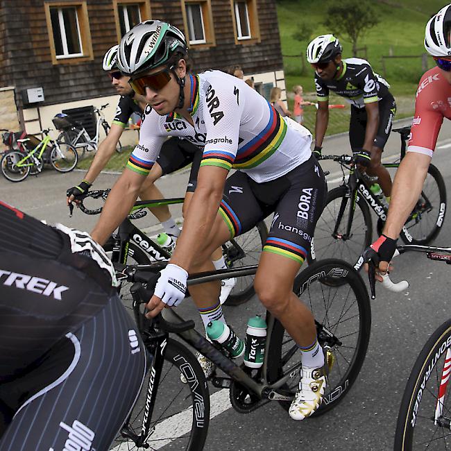Peter Sagan gewinnt im Weltmeister-Trikot die Tour-de-Suisse-Etappe im Tessin