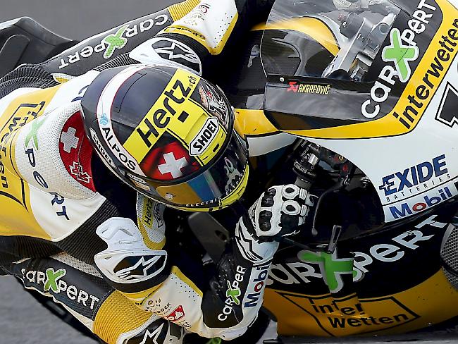 Thomas Lüthi zeigte im Moto2-Qualifying in Assen eine starke Leistung