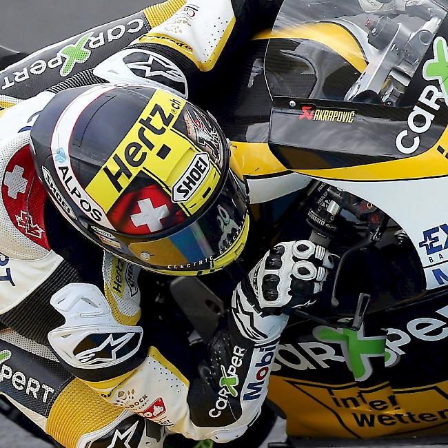 Thomas Lüthi zeigte im Moto2-Qualifying in Assen eine starke Leistung