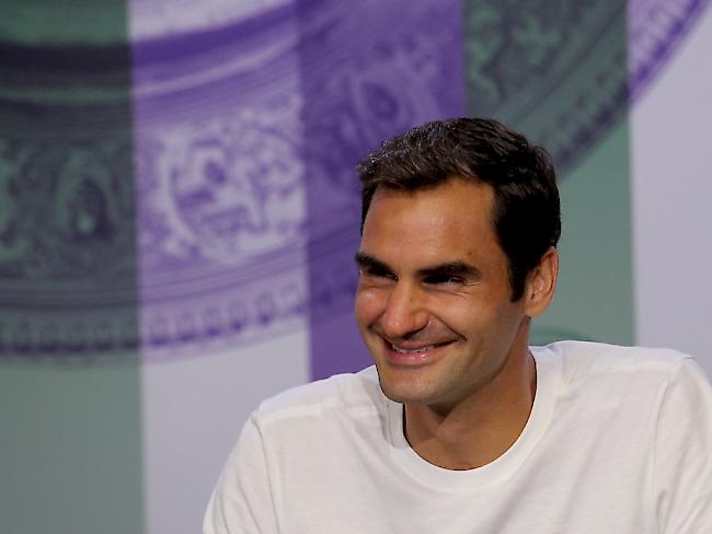 Roger Federer stand Rede und Antwort nach seinem achten Wimbledon-Titel