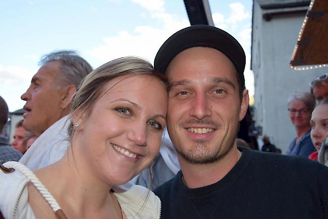 Jacqueline Bittel (28) aus Bellwald und Joel Trachsler (30) aus Simplon Dorf.
