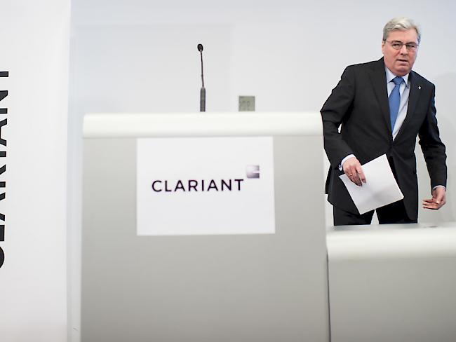 Clariant will bei der Untersuchung der EU-Kommission mit der Behörde zusammenarbeiten. Im Bild ist Hariolf Kottmann, CEO des Chemiekonzerns. (Archiv).