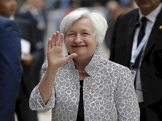 Vorerst alles wie bisher: Fed-Präsidentin Janet Yellen (in einer Aufnahme vom Mai dieses Jahres am G7-Gipfel in Bari, Italien).