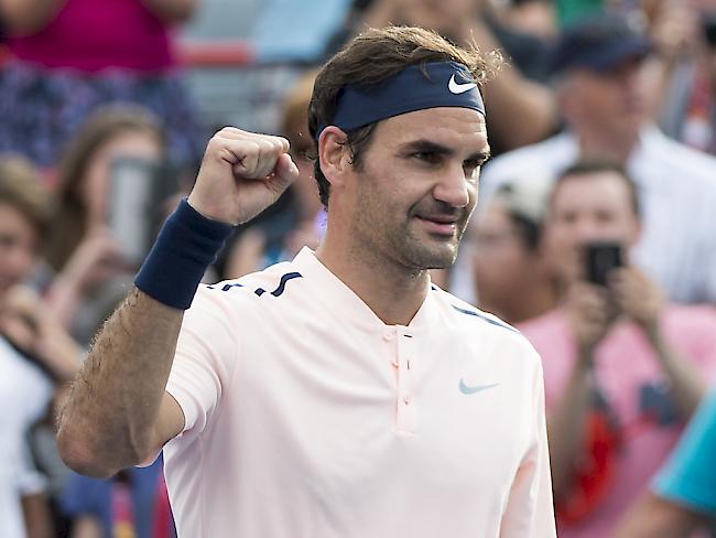 Roger Federer steht in Montreal nach dem Halbfinal-Sieg gegen Robin Haase im Endspiel