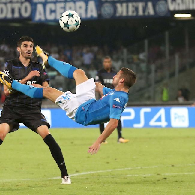 Fliegender Belgier: Dries Mertens schoss gegen Nice das 1:0 für Napoli