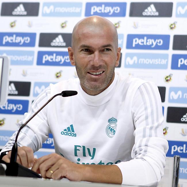 Real Madrids Coach Zinédine Zidane hatte zuletzt viel Grund zum Jubeln
