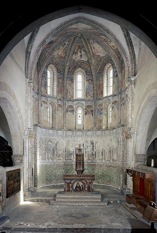 Die Basilika Valeria in Sitten wird weiter restauriert.