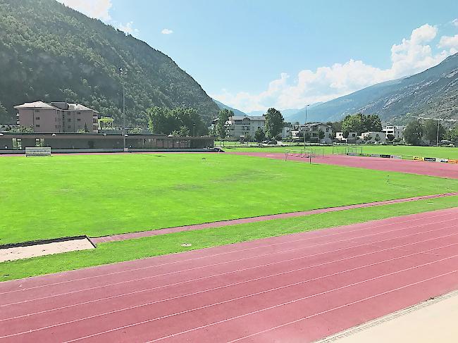 Die Rasenqualität auf dem Sportplatz «Mühleye» in Visp hat sich in diesem Sommer verschlechtert.