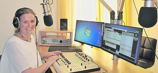 Alexandra Chanton leitet das neue Studio von Radio Maria in Brig.