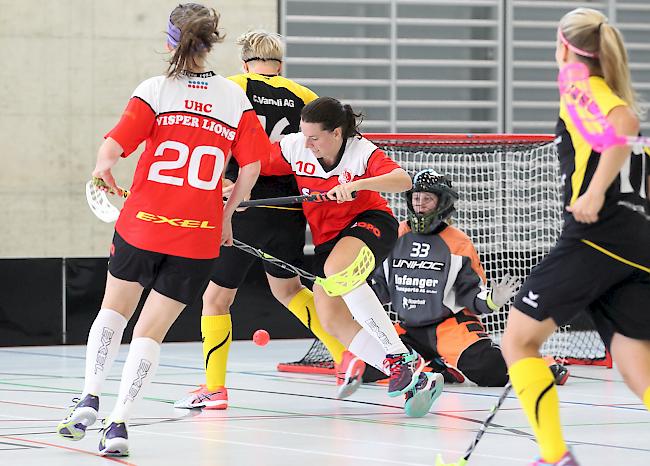 Die UHC Visper Lions mussten eine 3:6-Niederlage einstecken.