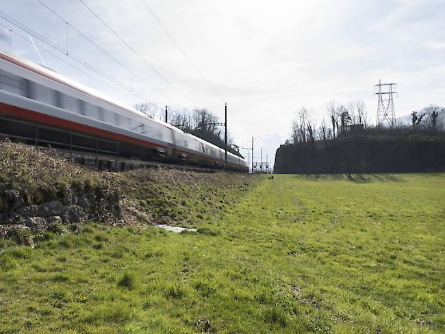 Ein von Alstom gebauter Neigezug des Modells ETR 610 durchfährt den Kanton Schwyz. (Archiv)