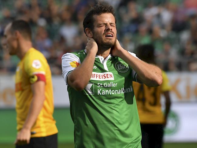 Tranquillo Barnetta wird St. Gallen rund vier Wochen nicht zur Verfügung stehen