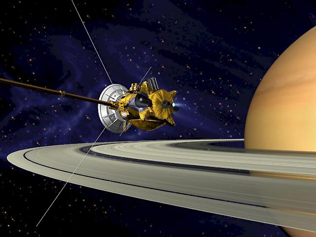 NASA-Illustration der nun verglühten Raumsonde "Cassini".