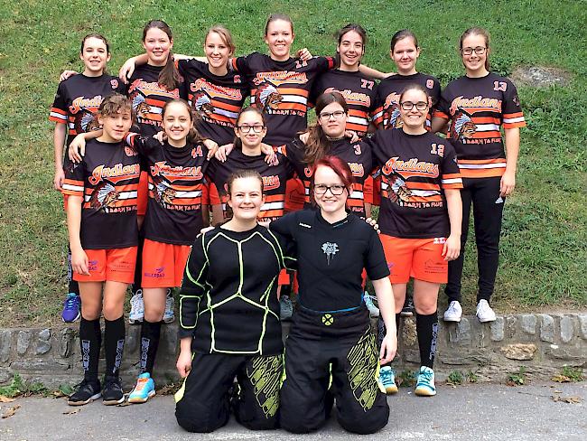 Die Juniorinnen A des UHC Naters-Brig.