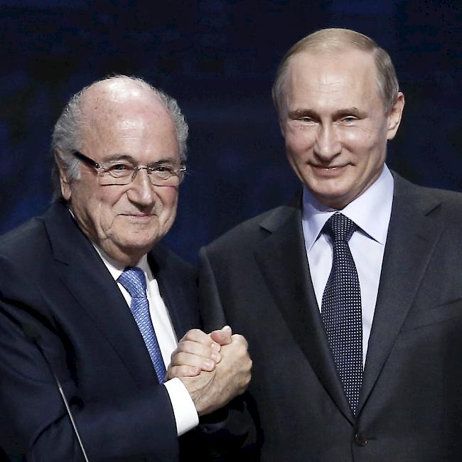 Sepp Blatter und Wladimir Putin