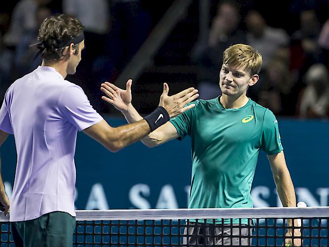 David Goffin heisst der Gegner von Roger Federer an den ATP Finals in London