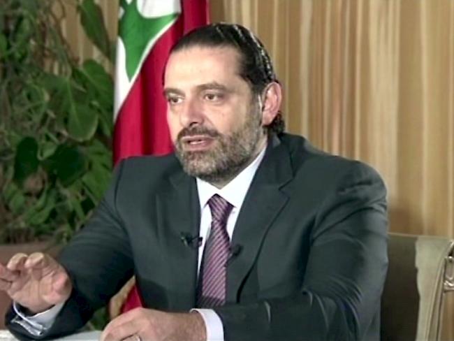 Der libanesische Ministerpräsident Saad Hariri ist am Morgen in Paris eingetroffen. (Archivbild)
