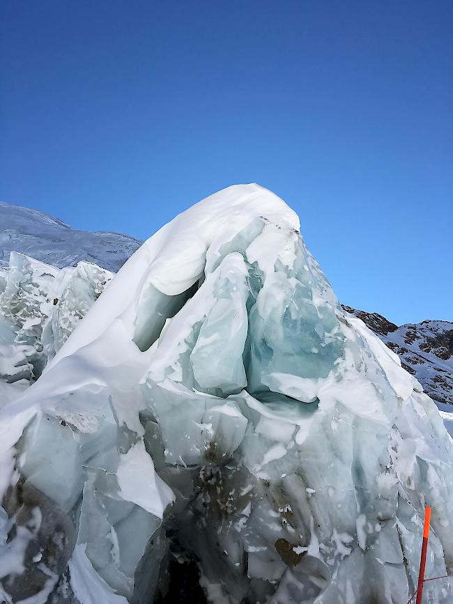 Hohsass. Gletscheraufnahme vom Januar 2017.