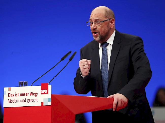 SPD-Chef Martin Schulz am Donnerstag auf dem SPD-Bundesparteitag in Berlin.