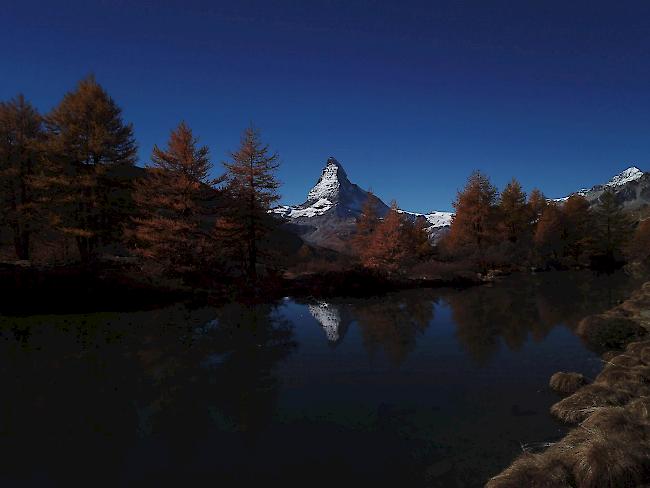 «Grindjisee mit Matterhorn»