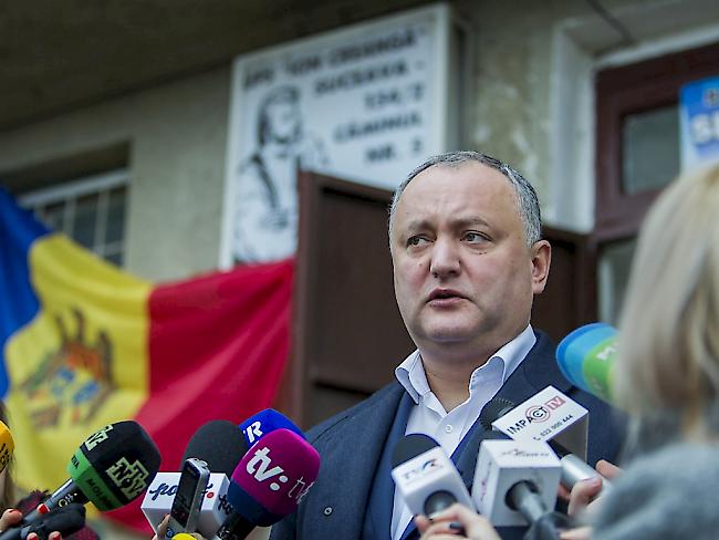 Das moldawische Verfassungsgericht hat die Befugnisse von Präsident Igor Dodon vorübergehend ausgesetzt. Das Gericht reagierte damit auf die Weigerung Dodons, die Ernennung mehrerer EU-freundlicher Minister zu bestätigen. (Archivbild)