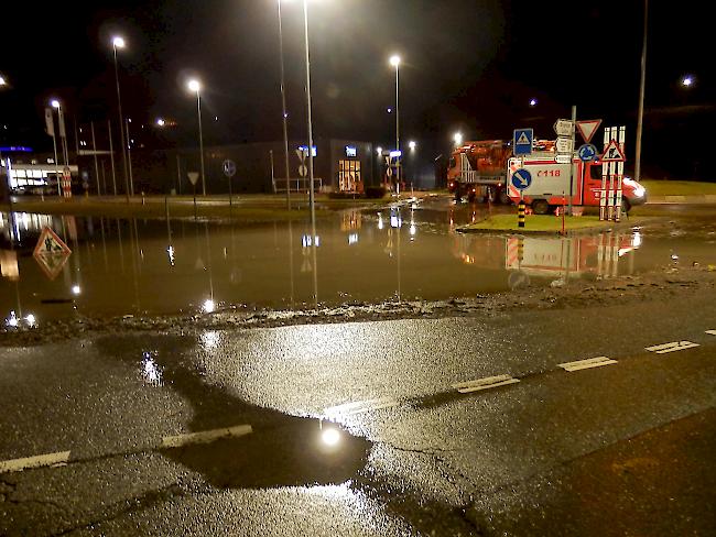 Wegen dem Regen mussten in Eyholz Häuser evakuiert werden.