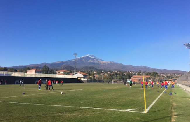 Eindrücke aus dem Sittener Camp, dem "Torre del Grifo", der Heimat von Serie-C-Klub Catania Calcio an den Ausläufern des Vulkans Ätna.