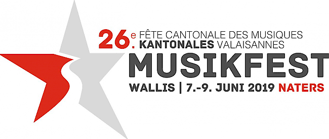 Das Logo des Kantonalen Musikfests 2019 in Naters