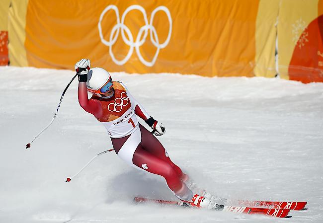 Olympiasiegerin, Michelle Gisin holte sich Gold dank einem Toplauf im Slalom.
