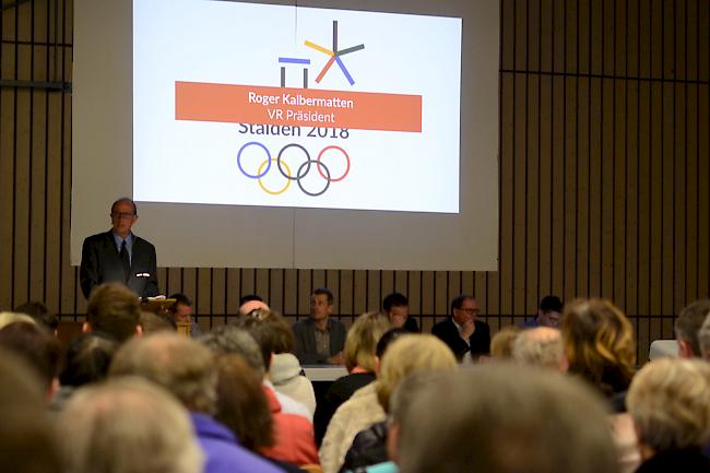 Roger Kalbermatten, Verwaltungsratspräsident, eröffnet die «Raiffeisen-Spiele 2018».